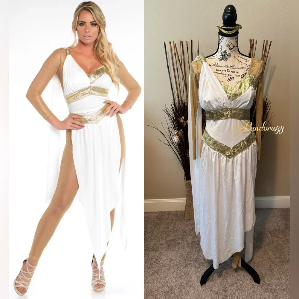 black dress with white top Greek Archaic Kori Midi Linen Dress